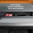 2026 RAV 4 Co-Pilot Front Organizer Tray Compatible with Toyota 2026 RAV 4 XSE GR Sport Hybrid Limited XLE Woodland 2026 RAV 4 Interior Accessories, High Grade Silicone Material