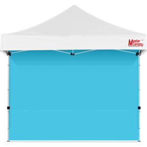 MASTERCANOPY 10x10ft Canopy SunWall Instant Canopy SideWall for Pop Up Canopy Tent Gazebos, UV Protection Sidewall Only, Spliceable (1 Pack, Sky Blue)