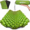 POWERLIX Ultralight Sleeping Pad for Camping with Inflating Bag Compact Lightweight Camping Mat, Outdoor Backpacking Hiking Traveling Airpad Camping Air Mattress Sleeping Mat (Green & Black)