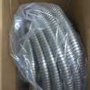 Metal Garden Hose 25ft Stainless Steel Hose Heavy Duty Flexible Water Hose with 10 Way Spray Nozzle 3/4 Solid Brass Fittings-Outdoor Yard Lightweight No Kink Leak Resistant Water Pipe