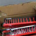 SEDY Socket Holder Tool Tray Organizer: 8-Piece Socket Storage Organizers Set for Toolbox Tools Trays Drawer 1/2 3/8 1/4 Inch Drive Socket Holder, 85003