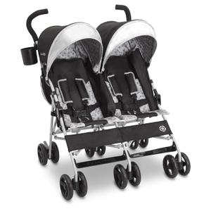 Jeep Scout Double Stroller, Charcoal Galaxy,  Alloy Stee, 23.4"L x 29.9"W x 37"H (For Less than 36 months)