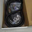 Matte Black Brass 2 in 1 Function Handheld Shower Sprayer Head with 59" Long Flexible Hose Attachment and Adjustable Shower Wand Holder