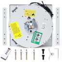 Rotating Chandelier Lift System, 110V Power Light Lift Motorized Chandelier Hoist Rotating Function & Lifting(110 lbs,20ft Lift)