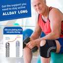 Galvaran Professional Knee Brace for Women & Men Breathable Knee Support with Side Stabilizers, Adjustable knee brace for Meniscus Tear, ACL, MCL Arthritis Knee Pain Relief,Injury Recovery (Small, Black)