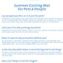 Pet Cooling Mat, Dog Cooling Mat for Medium Dog and Adult Cat, Easy Washable and Portable, Summer Crate Pad Mat Keeps Your Pet Cool, Size: M(19.7X23.6in)