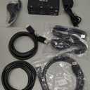 Triple Monitor KVM Switch 3 Monitors 2 Computers 8K@60Hz 4K@144Hz,MLEEDA HDMI+2 Displayport KVM Switch Triple Monitor for 2 Computers Share 3 Monitors and 4 USB3.0 Device,with Wired Remote and 5 Cable