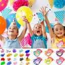 28 Pack Mochi Squishes Valentines Day Gifts for Kids Classroom, Valentines Day Cards for Kids School, Valentines for Class Valentines Exchange Cards Party Favors Classroom Exchange Gift Set