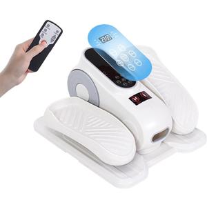 Under Desk Elliptic Elliptical Exercise Machine12 Speed Adjustment, Forward and Backward Movement, Suitable for Elderly Leg Exercise Oval Machine Seniors Oval Foot Pedal Machine (White)