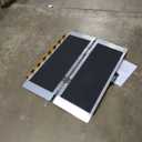 3FT Portable Wheelchair Ramp, Non-Slip Aluminum Folding Handicap Ramp, 800 LBS Capacity Door Threshold Ramps for Home Steps, Scooter Ramp for Car, Doorways, Curbs, Stairs, Cart, Wheel Chair Steps