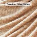 NEWCOSPLAY Super Soft Throw Blanket Brown Premium Silky Flannel Fleece Leaves Pattern Lightweight Bed Blanket All Season Use (Brown, Throw(50"x60"))