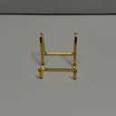 Plate Holder Easel Display Stand - 3 inch Metal Plate Stands for Display - Tabletop Picture Stand - Gold Iron Easels for Display Pictures | Photo Frames | Book | Decorative Plates | Plaque - 1 Pack