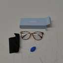Gaoye Blue Light Blocking Glasses - Trending Round TR90 Frames, Metal Arms, UV400 Protection - Matching Soft Case (*1-tea Leopard/Transparent Lens)