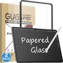 Esanik 2 Pack Like Paper Glass Screen Protector for Samsung Galaxy Tab S10 Ultra/S9 Ultra/S8 Ultra (14.6 inch) 9H Tempered Glass Film with Alignment Frame, Writing Like on Paper, Anti Glare