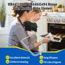 WB44T10060 Electric Range Oven Bake Element Compatible with GE JB620SR4SS JS660EL2ES JBS60RK1SS, WB44X45494 240V 2585W Oven Bake Heating Element Replace AP533118 2304534 AH3506764 EA3506764 PS3506764