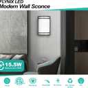 Indoor Wall Sconce, Half Cylinder Wall Light Fixture, 3000K 4000K 5000K Color Temperature Adjustable, Dimmable LED Modern Wall Light for Hallway Bedroom Living Room, Matt Black