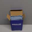 MIULEE Solid Color Sheer Curtains 84 Inches Long 2 Panels Set - Elegant Lightweight Grommet Light Filtering Window Voile Panels/Drapes/Treatment for Bedroom Living Room W42 x L84 Inch, Dusty Blue