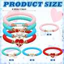 Huquary 24 Pcs CNA Week Bracelet Bulk Nurse Party Favors Nursing Party Supplies RN Polymer Clay Beaded Bracelets Favors BSN Jewelry Accessories for Women CNA Week Appreciation Gifts