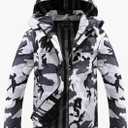 U Men's Lightweight Waterproof Hooded Rain Jacket Outdoor Raincoat Shell Jacket for Hiking Travel size, XL