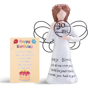 Happy Birthday Gift -Hand-Painted ResinSculpture,Perfect Keepsake for Friends, Family, andLoved Ones (30TH)