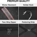 BALEINE Travel Garment Bag, Travel Suit Bag for Men, 42'' Waterproof Carry on Garment Bag for Hanging Clothes, Garment Duffel Bag for Travel Business (Black)