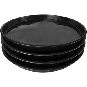 Plant Saucer 14 16 18 20 22 Inch, 4 Pack Heavy Duty Large Plant Tray for Planter Pot, Plastic Flower Pot Saucers Drip Water Trays for Indoors and Outdoors (14 Inch)