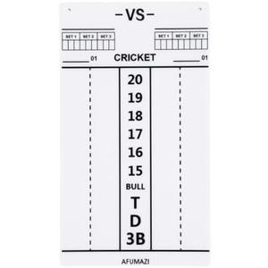 Afumazi Dry Erase Dart Scoreboard, Dart Score Keeper for Cricket and 01 Games, 13.8x7.9 Inch Dartboard Accessories  2Pcs