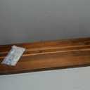 Large Acacia Serving Board with Metal Handles, 36 x 12 Inch Rectangular Charcuterie Board, Natural Wood Server Platter for Meat, Cheese Boards, and Party Appetizers, Extra Long Wooden Tray, 3ft