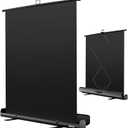 EMART 58x74in Collapsible Black Backdrop Screen, Retractable Chroma Key Panel for Photo Background Removal, Portable Wrinkle-Resistant Backdrop with Stand for Streaming, Photographic Studio, TikTok