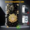 Magnetic Phone Case Compatible with iPhone 16 Pro Max Case Luxury Phone Case Classic Retro Soft TPU Magnetic Phone Case (Pictures of MDSA)