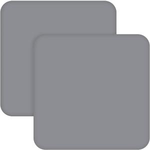 Square Playard/Playpen Fitted Sheets, Perfect for New Room2 / TotBloc Portable Playard, 2 Pack, Ultra Soft Microfiber, Fitted Playpen Sheet, Grey.