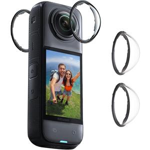 Lens Guard for Insta360 X4, Lens Protector Removable PC Protective Lens Cover for Insta 360 X4 Accessories(2 sets - 4 pcs)