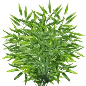 Grand Verde Bamboo Tree Branches 23 Long Stems Faux Greenery Artificial Plants Bulk Green Silk Leaves DIY Privacy Decoration Balcony Garden Outdoor Indoor Home Decor, 6pcs (23 inches tall)