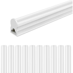 LightingWill 10 Pack LED Shop Light 3FT, Warm White 3000~3500K, 15W, Linkable T5 Integrated Fixture, Utility LED Ceiling Light and Under Cabinet Light, Corded Electric with Built-in ON/Off Switch