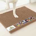 Muddy Mat® | Super Water Absorbent Door Mat Indoor, Microfiber Quick Dry Chenille Entryway Rug, Slip Resistant Front Door Mat, Indoor Mats for Entryway, Machine Washable Pet Rug, Mocha 48" x 72"
