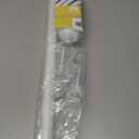 White Curtain Rods for Windows 28-48 inch, 2 Pack 5/8" Curtain Rod Set with Brackets, Splicing Adjustable Curtain Rod for Bedroom, Kitchen, Living Room, Matte White