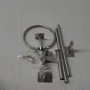 Brushed Nickel Bathroom Accessories Set, KLJKPA 4 Pieces Bathroom Hardware Set, 24 inch Towel Bar, Towel Racks for Bathroom, Robe Towel Hooks, Toilet Paper Holder Wall Mounted