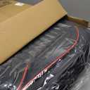 Seat Covers Full Set Fit for Toyota Tacoma 2005-2025, Breathable and Comfortable Leather Car Seat Cover, Standard Waterproof Cushion Cover Auto Interior Accessories (Black Red)