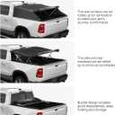 JOYTUTUS Truck Bed Soft Topper Compatible with 2019-2026 Ram 1500 with 5.5ft Bed (w/o RamBox) & Silverado Sierra 1500 with 5.8ft Bed Foldable Camper Shell Truck Top