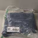 CHARTOU Women's Retro Elastic High Waist Frayed A-Line Maxi Denim Skirt with Pockets (X-Large, Dark Blue)