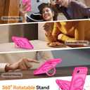 CANSHN Magnetic for iPhone Air Case with 360° Spin Stand, Hot Pink