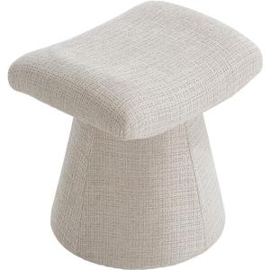Get Set Style Modern Ottoman with Soft Padded Seat, Multifunctional Vanity Stool, Upholstered Footrest Stool for Living Room and Bedroom, Large