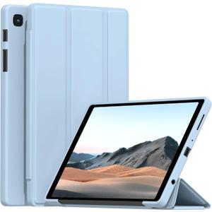 Case for Samsung Galaxy Tab A7 Lite 8.7 Inch 2021 (Model: SM-T220/T225/T227), Slim Lightweight Trifold Stand Cover with Soft TPU Back Shell, Blue