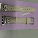 Minyee Leather Band Compatible with Apple Watch 42/41/40/38/44/45/46/49mm Women,Dressy Slim Premium Leather Strap with Designer X-Shape Metal Buckle for iWatch Series 11 10 9 8 7 6 5 4 SE/Ultra 3 2 1