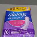 Always Discreet Adult Incontinence Pads for Women, Extra Heavy Absorbency, Long Length, Postpartum Pads, 45 Count (6-drop)