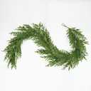 6ft Artificial Olive Garland with Mixed Greenery  Realistic Farmhouse Mantel Decor & Table Runner for All-Season, Wedding, Spring Home Styling  Thick Faux Vines for Fireplace, Indoor Outdoor