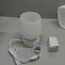 Touch Table Lamp for Nightstand - Bedside Lamp with USB C+A Charging Ports for Bedroom Living Room Night Stands, Desk Lamp with White Glass Shade for Small Spaces, 3 Way Dimmable, LED Bulbs, Gifts