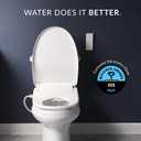 Bio Bidet BB1200 Elongated Smart Bidet, Warm Water Wash, Heated Seat & Dryer, App & Remote Control