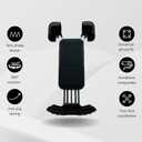 Bike Phone Holder, Phone Holder for Bike, Phone Holder Handlebar, Phone Mount, 360° Handlebar Mount with Secure Lock, Anti-Vibration Pads, Quick-Release Clamp, Fits 4.7″–6.8″ Smartphones