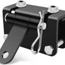 Universal Snowmobile Bumper Hitch, Adjustable Heavy-Duty Steel Tow Hitch Kit for Ski-Doo, Polaris, REV, Arctic Cat, Yamaha, Stainless Steel Trailer Hitch for Snowmobiles